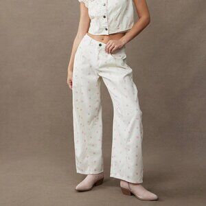 Multicolor Casual Women's Polka Dot High Rise Jeans